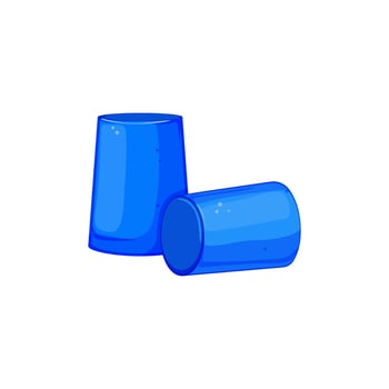 protection earplugs noise cartoon vector illustration