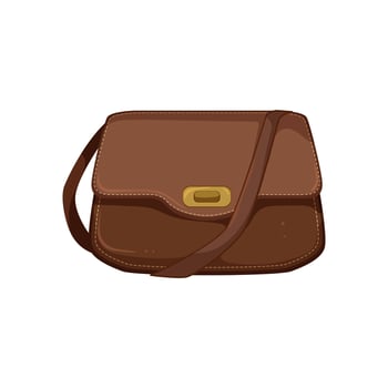glamour leather bag women cartoon vector illustration