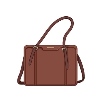 lady business bag cartoon vector illustration