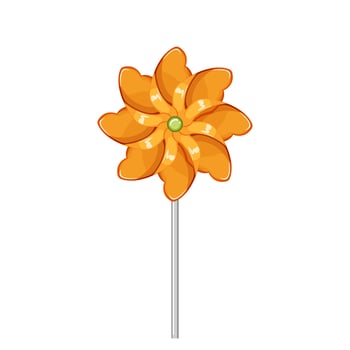 fan pinwheel toy cartoon vector illustration