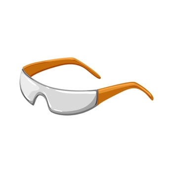 safe safety glasses cartoon vector illustration