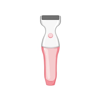 beauty shaver electric cartoon vector illustration