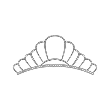 jewelry tiara crown cartoon vector illustration