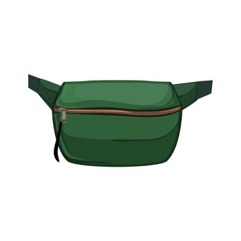 sport waist bag cartoon vector illustration