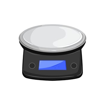 diet weigh scales cartoon vector illustration