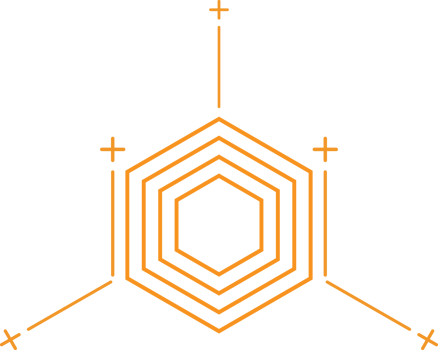 modern geometric hexagonal shape design png