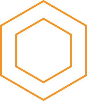 modern geometric hexagonal shape design png