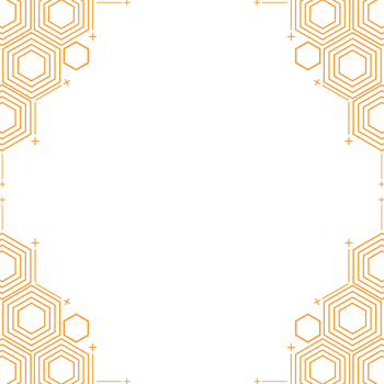 modern geometric hexagonal shape design png