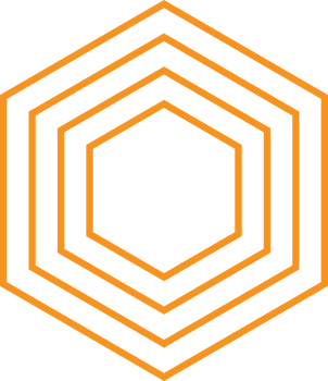 modern geometric hexagonal shape design png