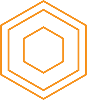 modern geometric hexagonal shape design png