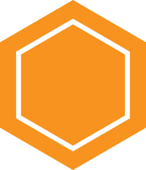 modern geometric hexagonal shape design png
