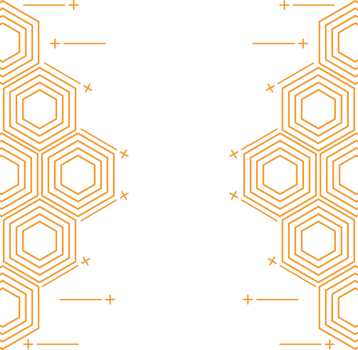 modern geometric hexagonal shape design png