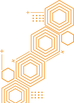 modern geometric hexagonal shape design png