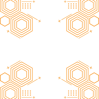 modern geometric hexagonal shape design png