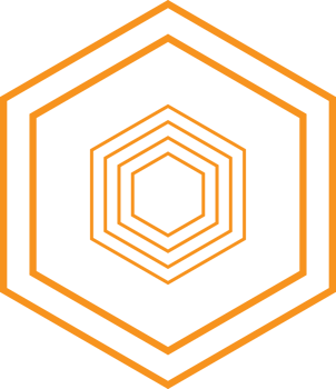modern geometric hexagonal shape design png