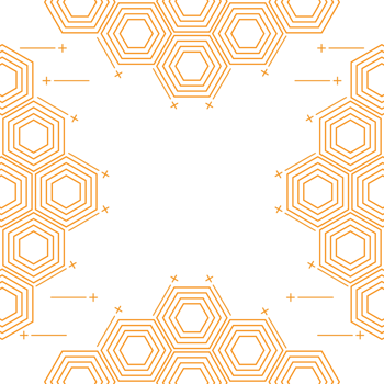 modern geometric hexagonal shape design png