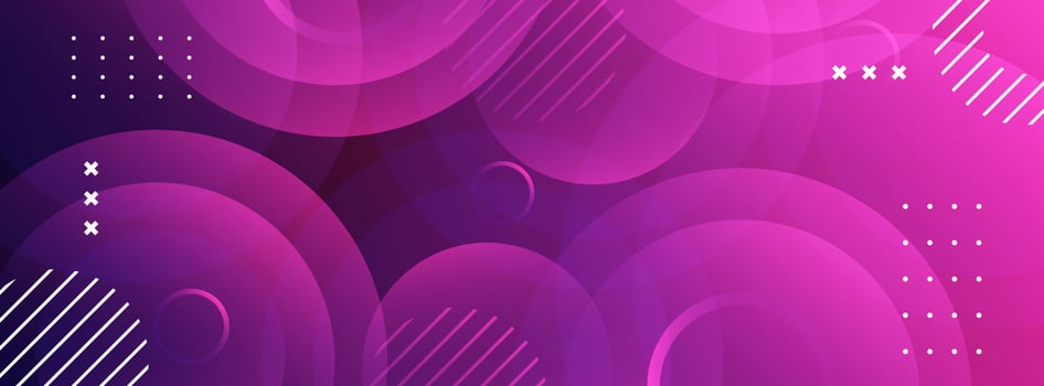 banner background. full color, purple and black gradations, geometric circles vector