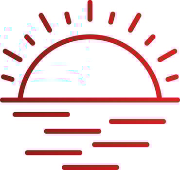 Sunset Vector Icon