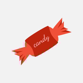 wrapped candy clip art vector illustration for design decorations. food and beverage theme illustration.