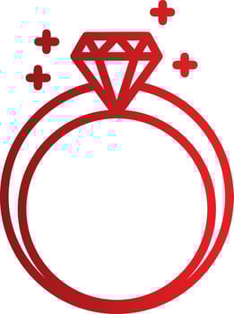 Diamond Ring Vector Icon