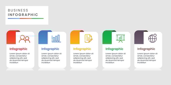 Business infographic template design vector