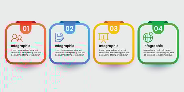 Timeline steps business infographic template vector