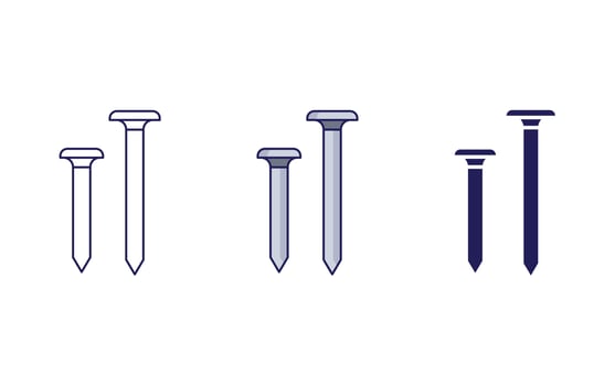 Nails tool icon vector