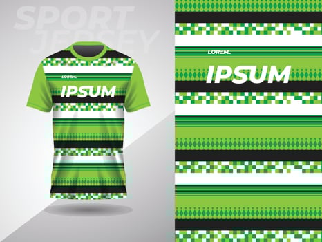 green abstract tshirt sports jersey design for football soccer racing gaming motocross cycling running vector