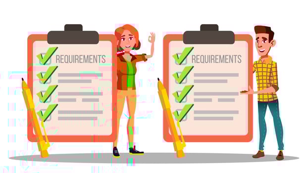 Requirements, Checklist, Schedule, Compliance Vector Drawings Set