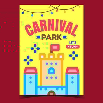 Carnival Park Creative Advertising Banner Vector