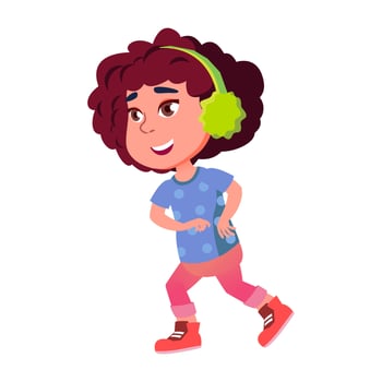 Girl Child Dancing Disco Dance Outdoor Vector