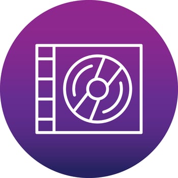 Compact Disk Vector Icon