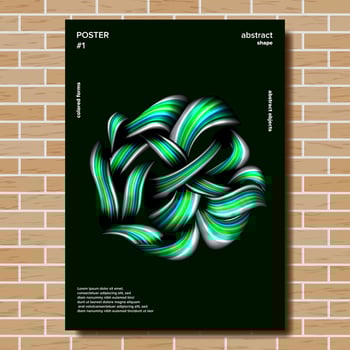Modern Poster Vector. Minimal Brigth Background. Painting Style. Illustration vector