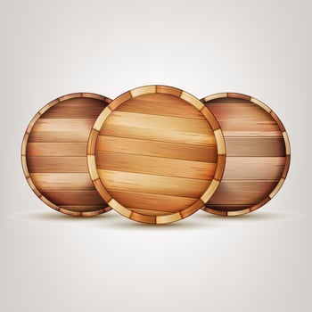 Barrel Wooden Sign Vector
