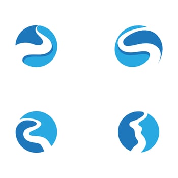 River vector icon illustration