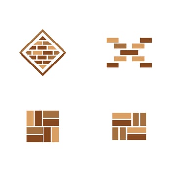 Brick wall icon vector