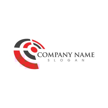 Target logo icon illustration design vector