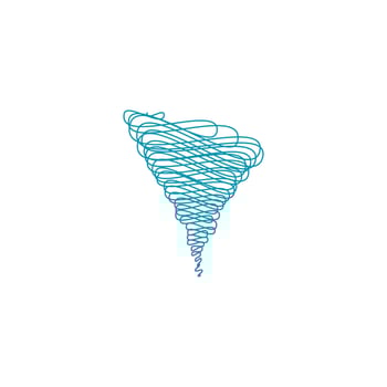 Tornado symbol vector illustration