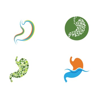 stomach care icon designs vector