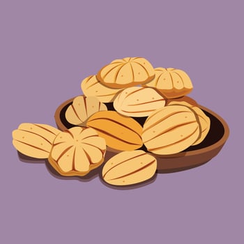 Vector illustration of offerings in the Chinese New Year