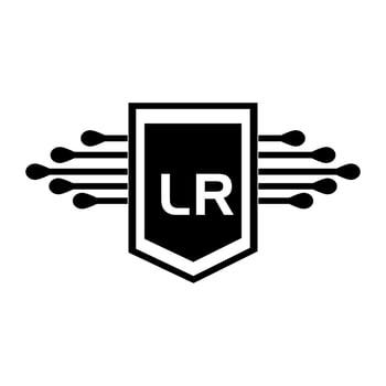 LR letter logo design.LR creative initial LR letter logo design . LR creative initials letter logo concept. vector