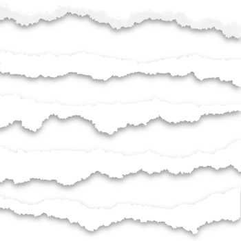 set of realistic torn paper png