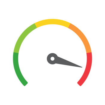 Mileage needle measures the level of business risk. concept of risk management before investing png