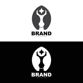 Trophy Logo Design, Award Winner Championship Trophy Vector, Success Brand vector