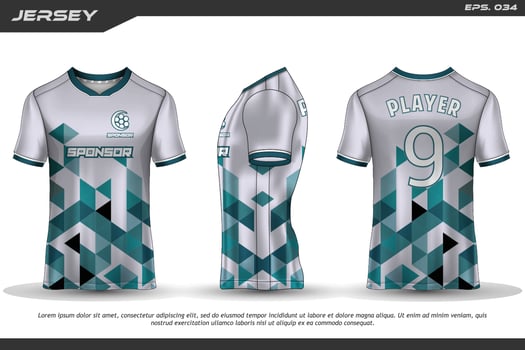 Jersey design sublimation t shirt Premium geometric pattern Incredible Vector collection for Soccer football racing cycling gaming motocross sports