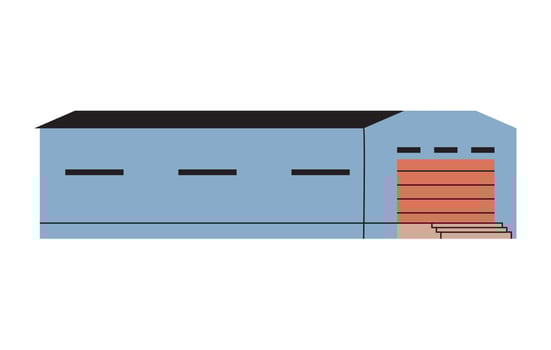 factory plant warehouse building vector
