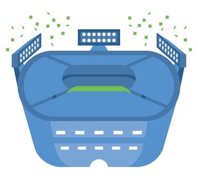 stadium sport place vector