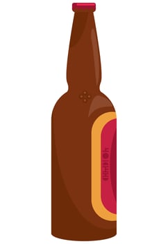 beer bottle drink vector