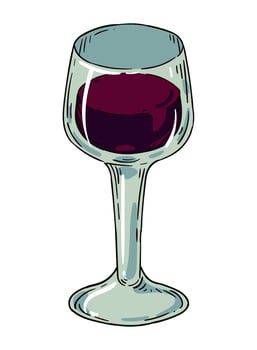 red wine cup drink vector