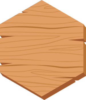 wooden badge banner, wooden plank plate png